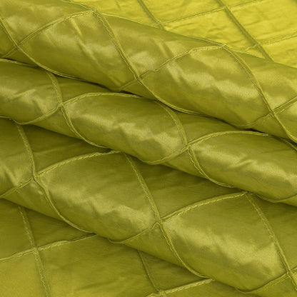 Apple Green Pintuck Satin Detail
