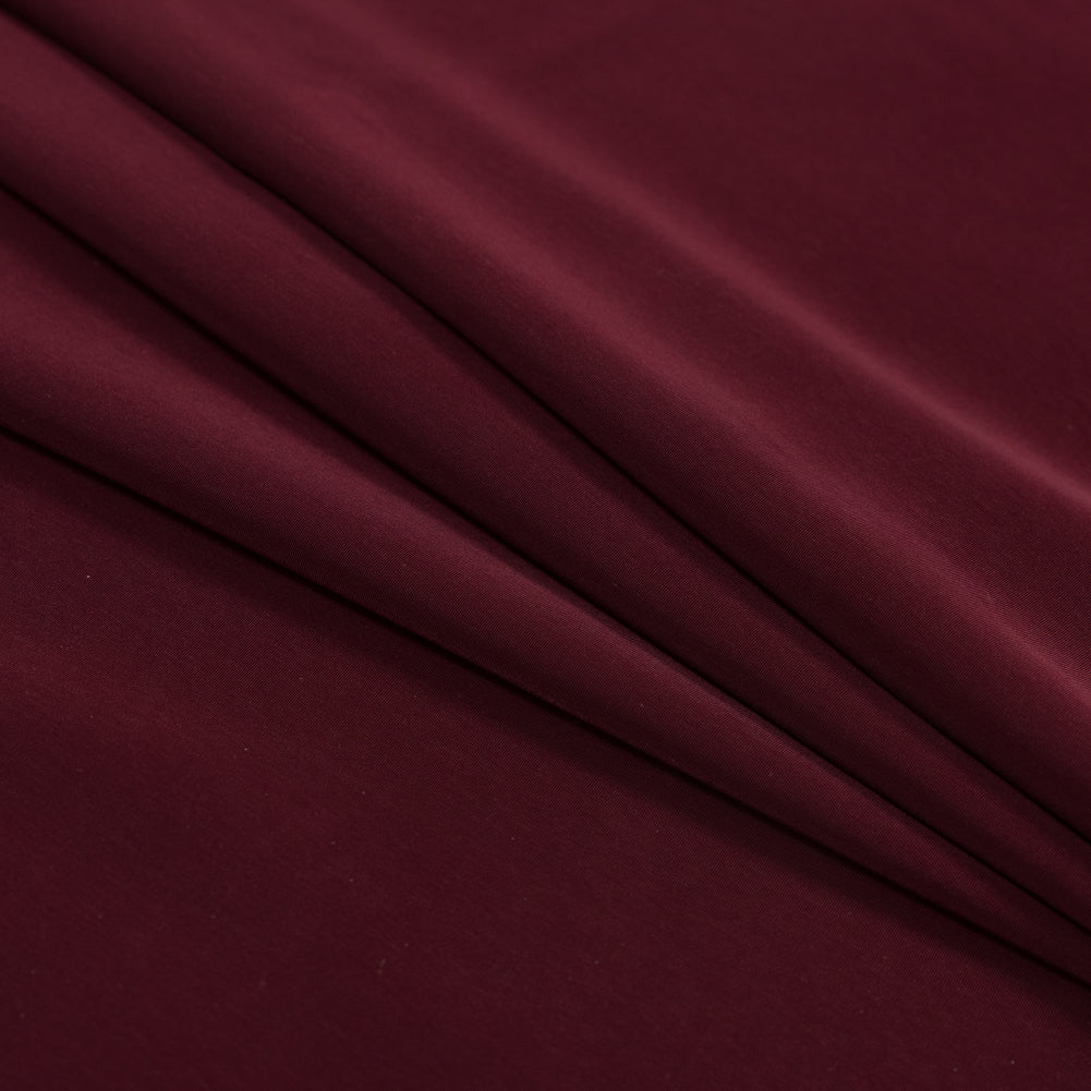 Polyester Peachskin - Dark Burgundy Folded