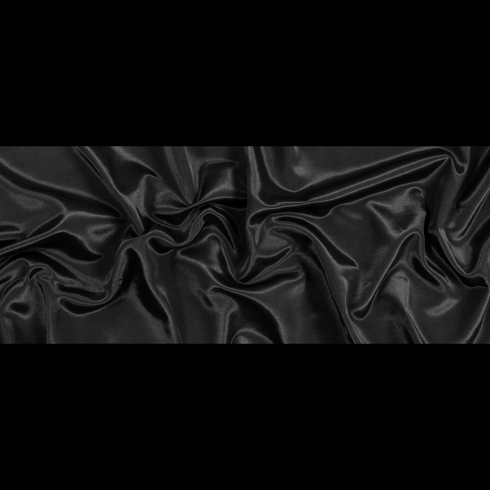 Flame Retardant Polyester Bengaline - Jet Black Full