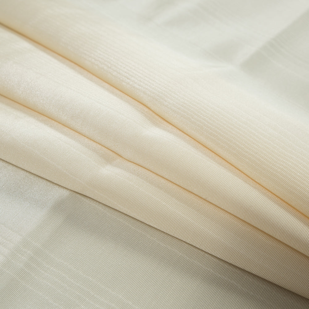 Polyester Moire Bengaline - Ivory Cream - Florence Collection Folded