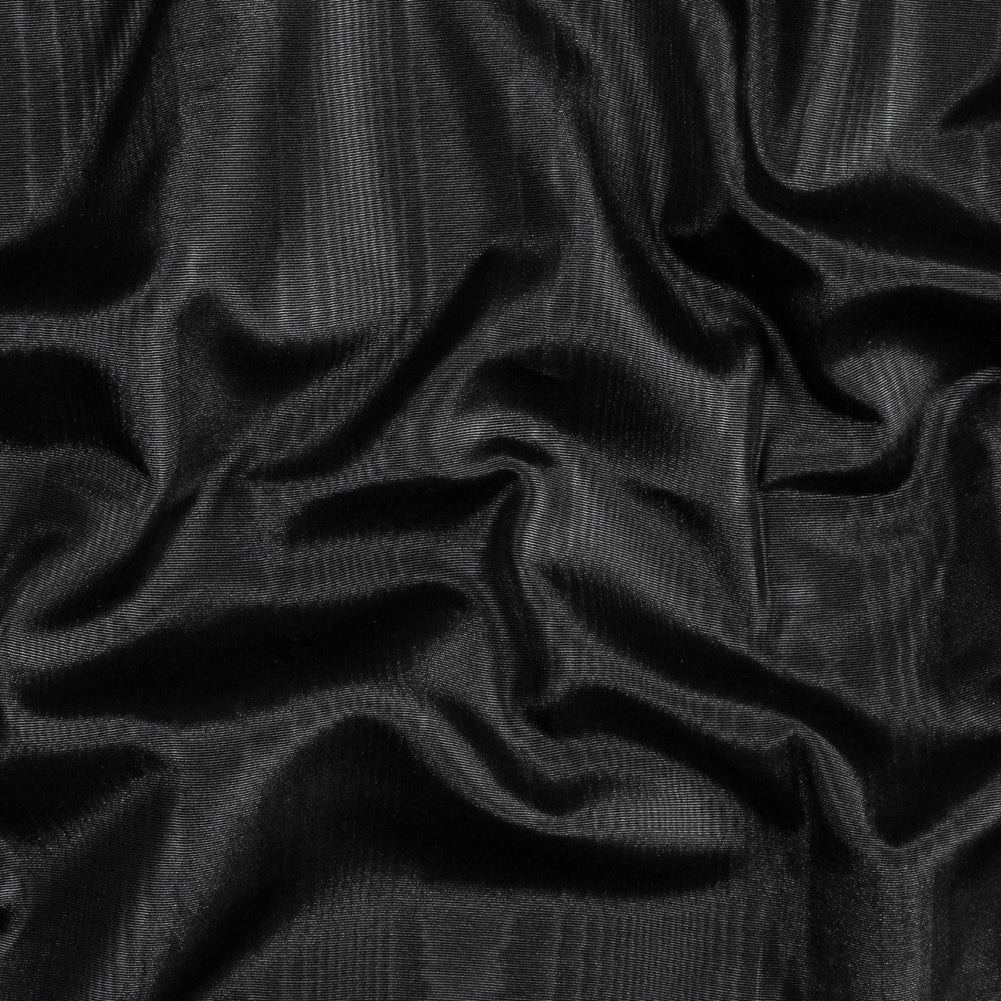 Polyester Moire Bengaline - Jet Black - Florence Collection