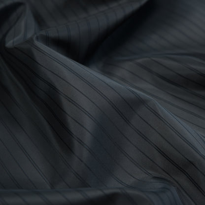 Pewter and Charcoal Striped Acetate Lining Detail