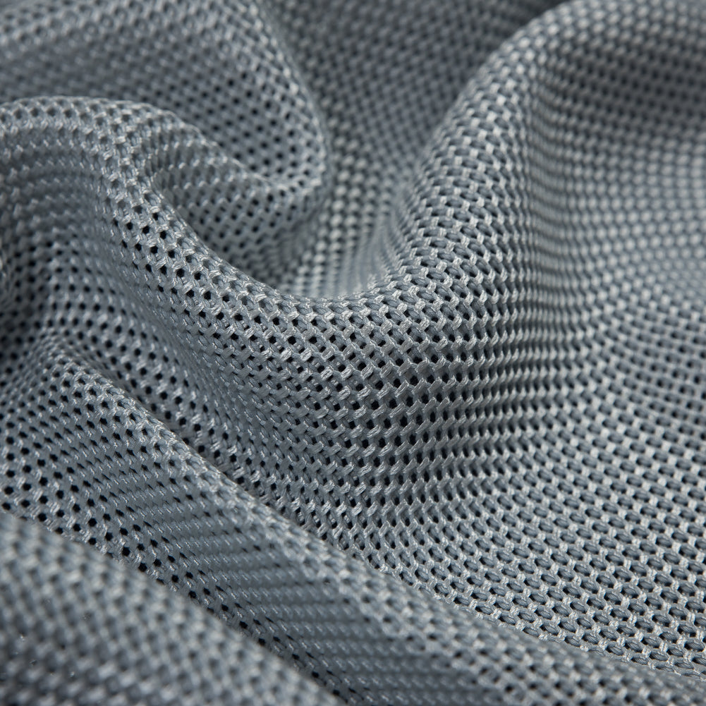 Theory Silver and Blue Loosely Woven Cotton and Rayon Blend Detail
