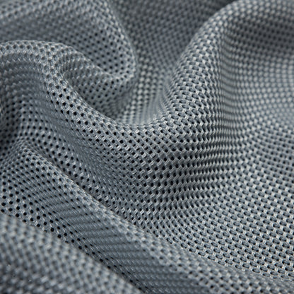 Theory Silver and Blue Loosely Woven Cotton and Rayon Blend Detail
