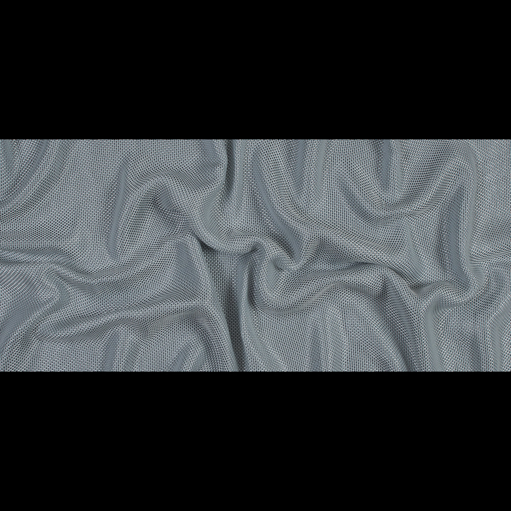 Theory Silver and Blue Loosely Woven Cotton and Rayon Blend Full