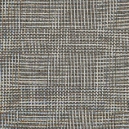 Taupe Glen Plaid Linen Woven Detail