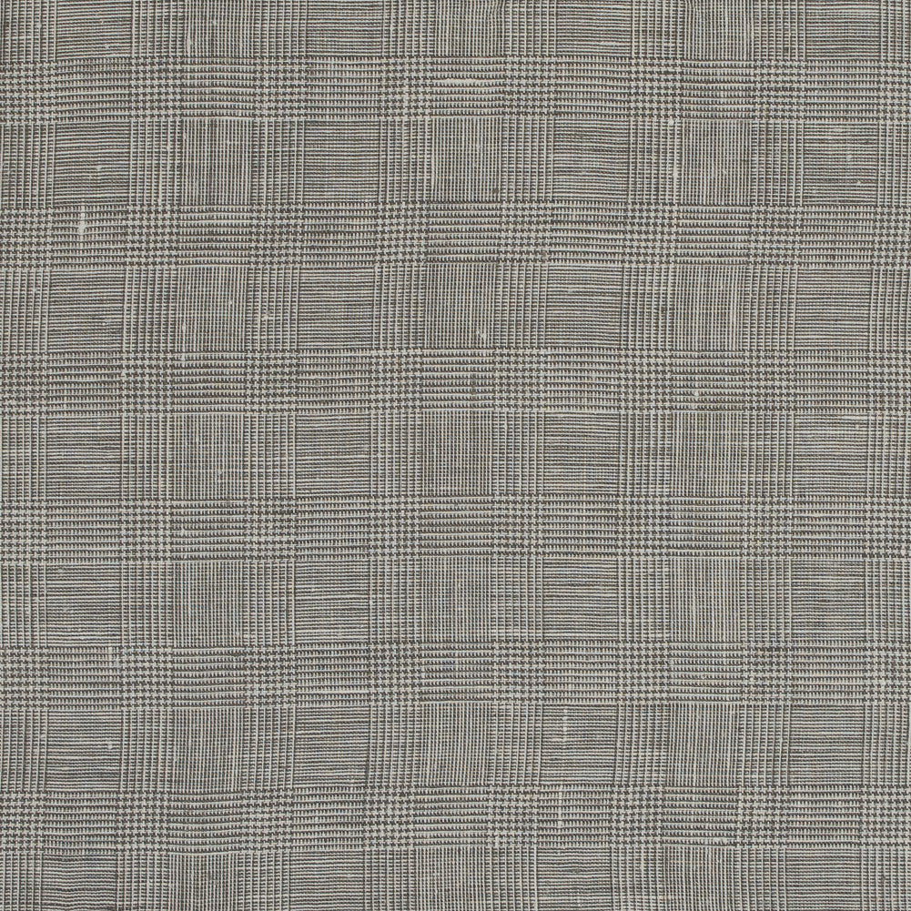 Taupe Glen Plaid Linen Woven
