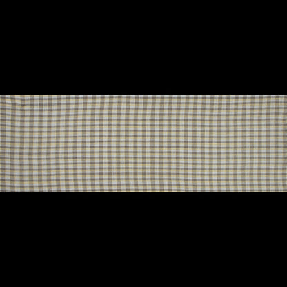 Roasted Cashew, White and Yellow Plaid Linen Woven Full