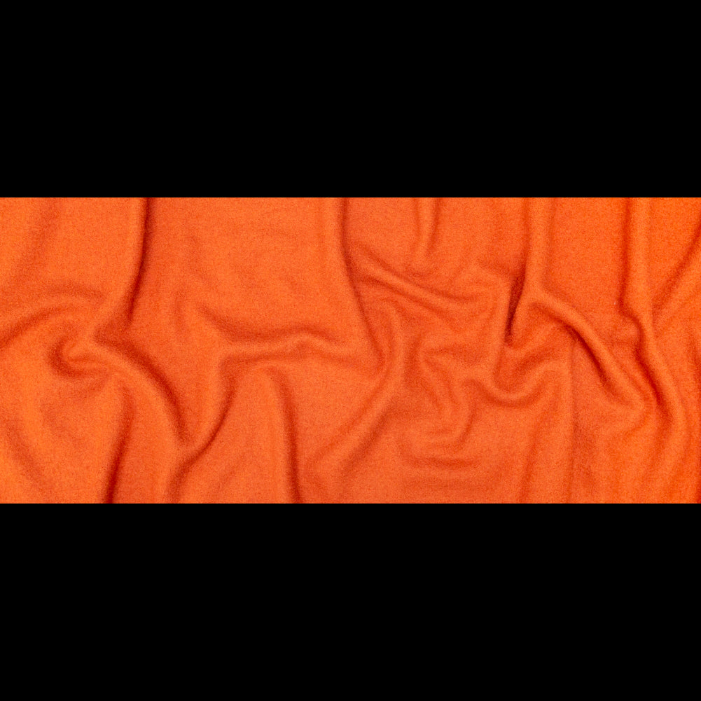 Boiled Wool Coating Fabric - Burnt Orange - Ketil Collection Folded