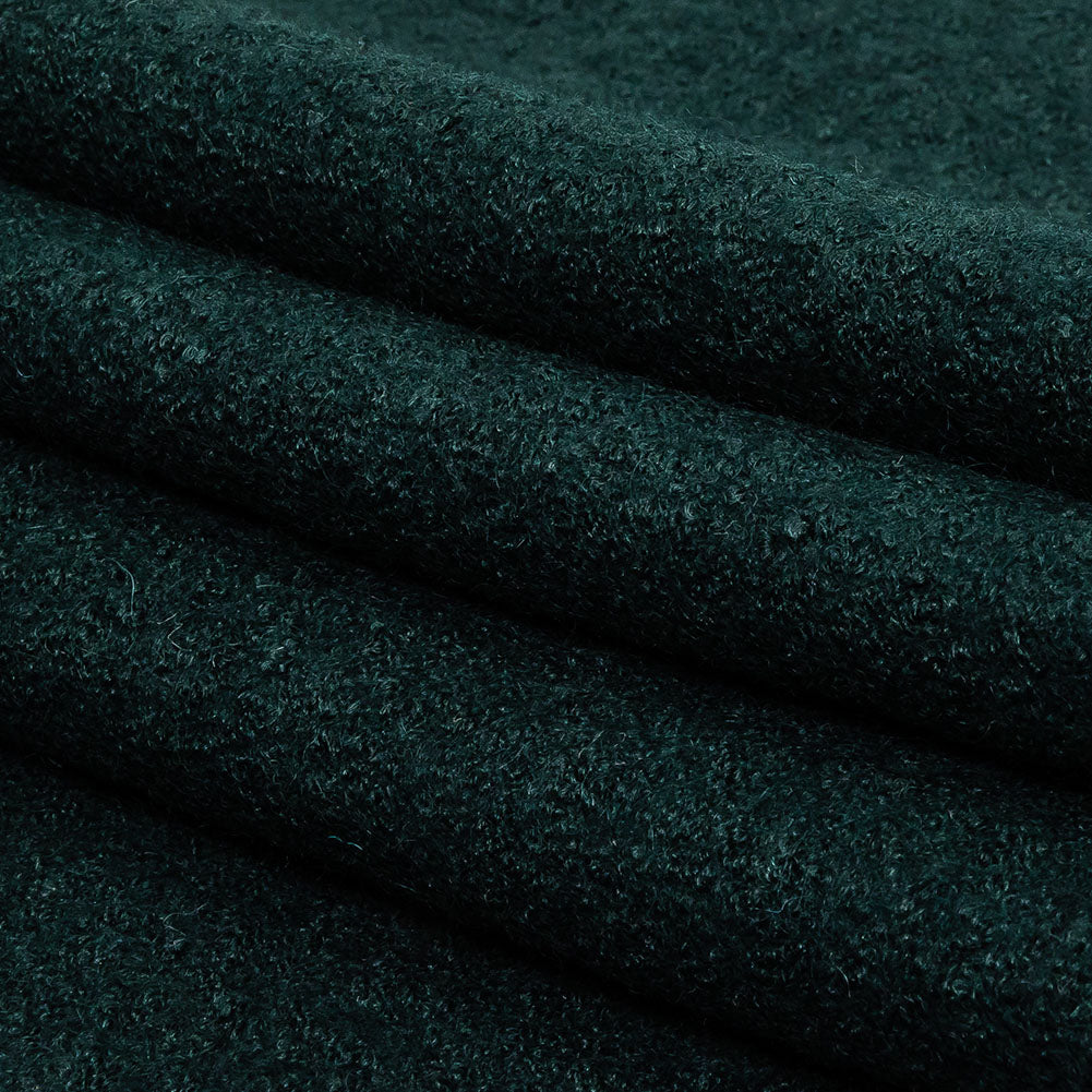 Boiled Wool Coating Fabric - Forest Green - Ketil Collection Full