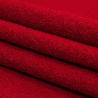 Boiled Wool Coating Fabric - Tango Red - Ketil Collection Full