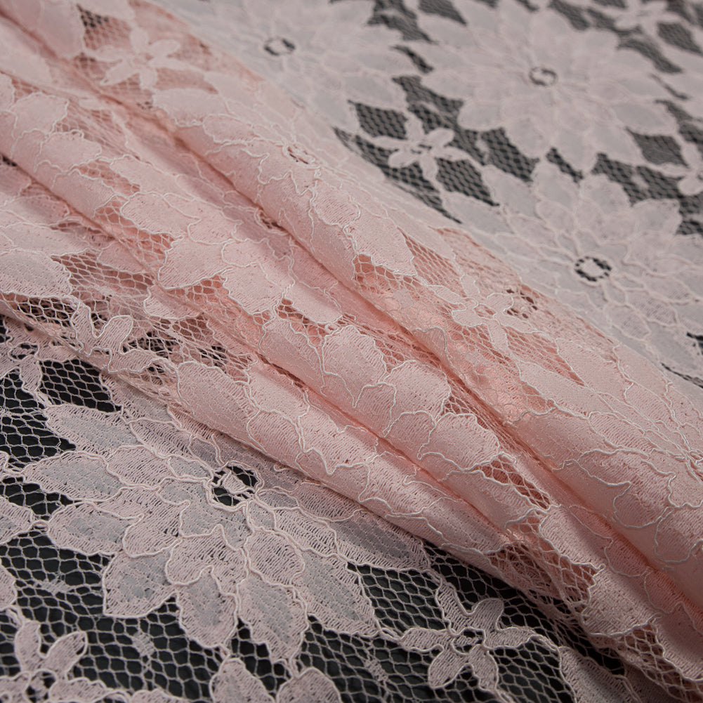 Corded Lace - Chintz Rose Floral Detail