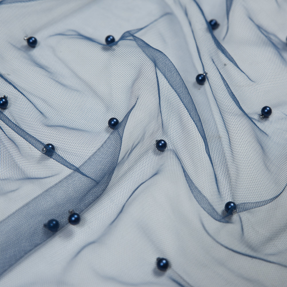 Beaded Tulle - Navy - Sylvie Collection Full