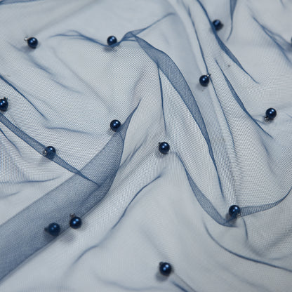 Beaded Tulle - Navy - Sylvie Collection Full