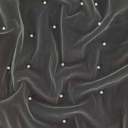 Beaded Tulle - Ivory - Sylvie Collection