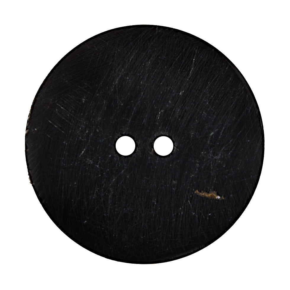 Black and Brown Swirled Horn Coat Button - 54L/34mm Detail