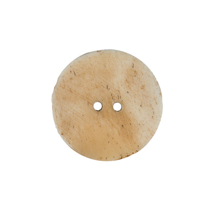 Natural Etched Bone Button - 36L/23mm Detail