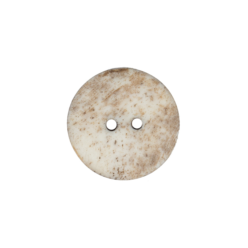 Natural Etched 2-Hole Bone Button - 32L/20mm Detail