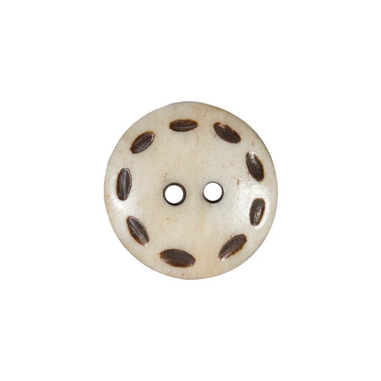 template--25130090922057__main-Natural and Brown 2-Hole Bone Button - 34L/21.5mm