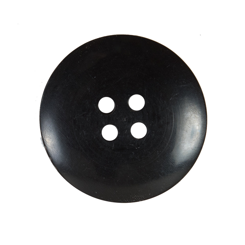 Black and Brown Textural Horn 4-Hole Button - 44L/28mm Detail