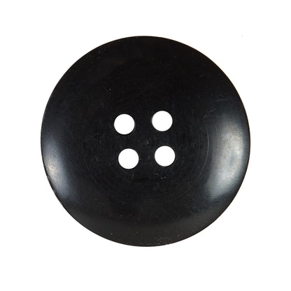 Black and Brown Textural Horn 4-Hole Button - 45L/29mm Detail