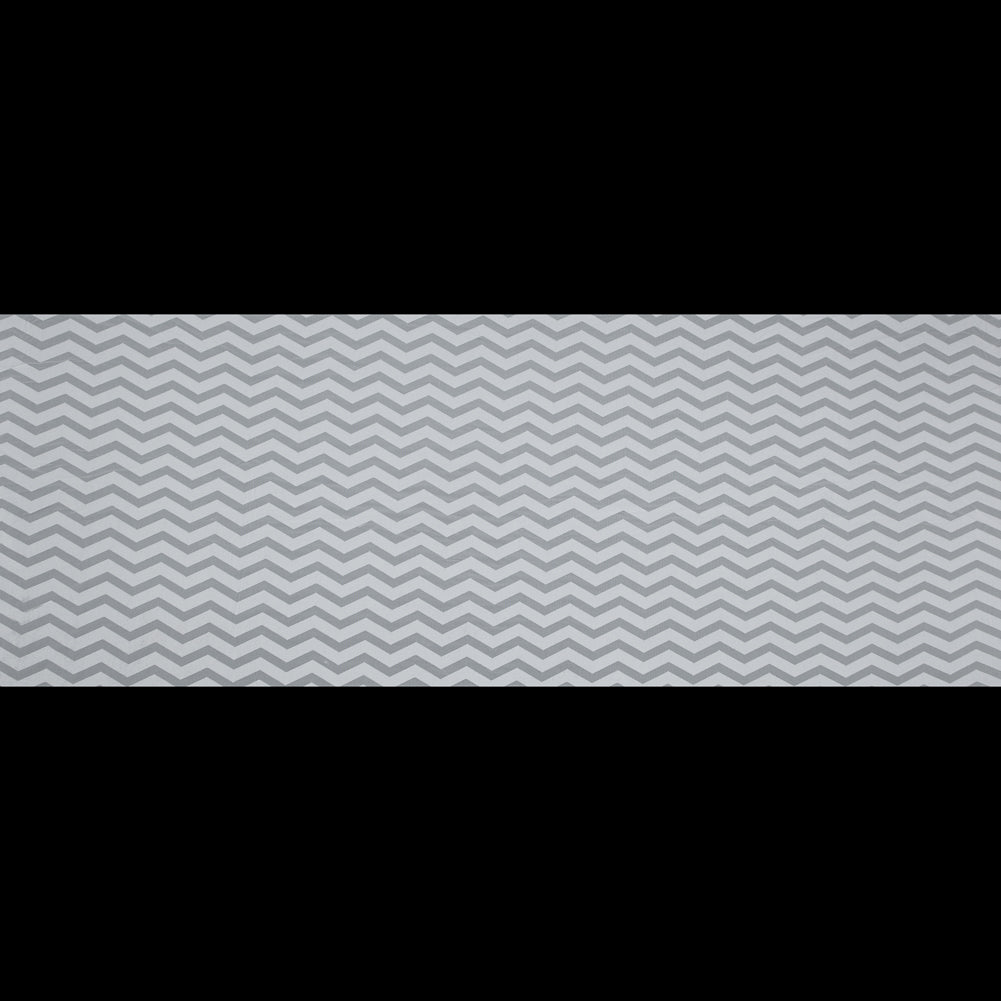 Zig Zag Burnout Velour - White Full