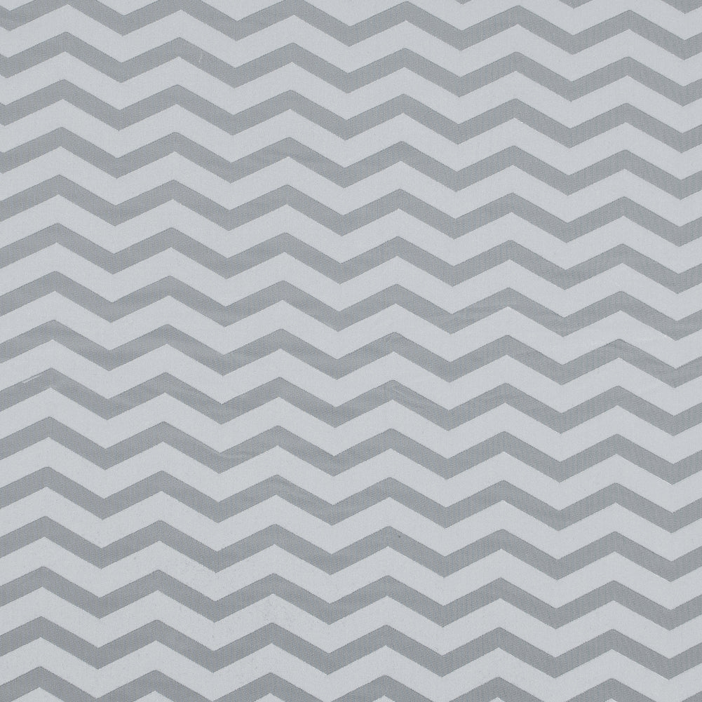 Zig Zag Burnout Velour - White