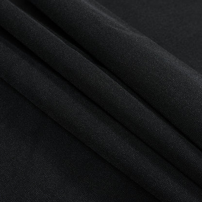 Stiff Black Woven Fusible Interlining Folded