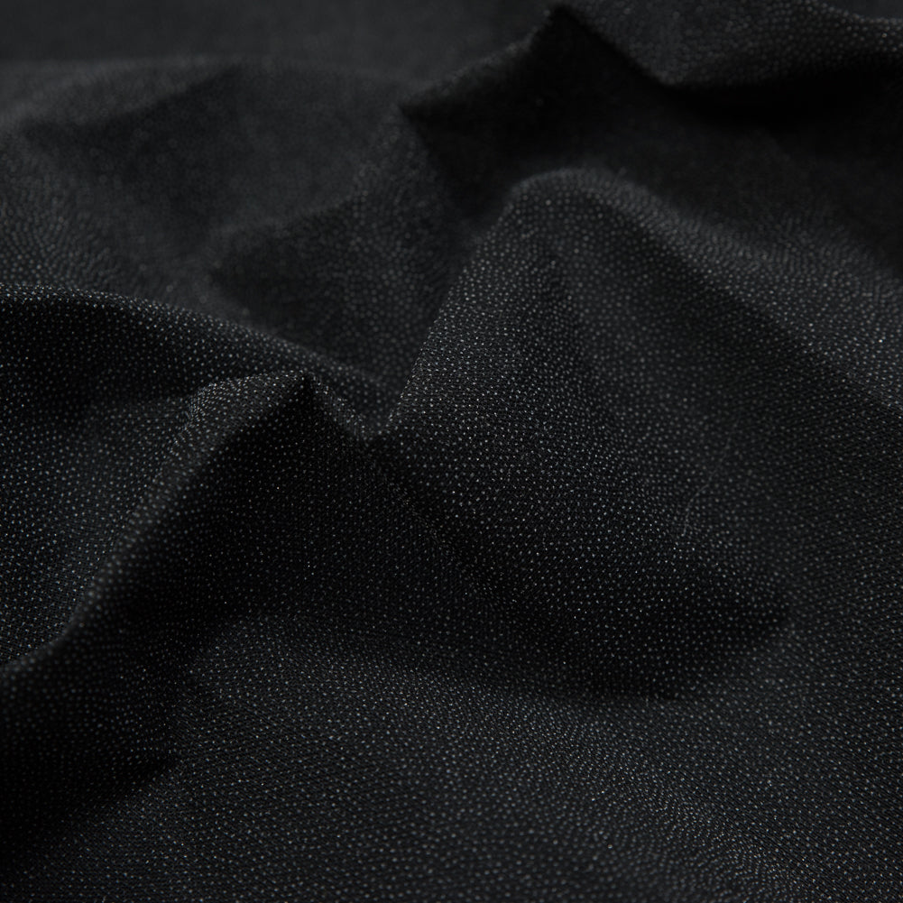 Stiff Black Woven Fusible Interlining Detail
