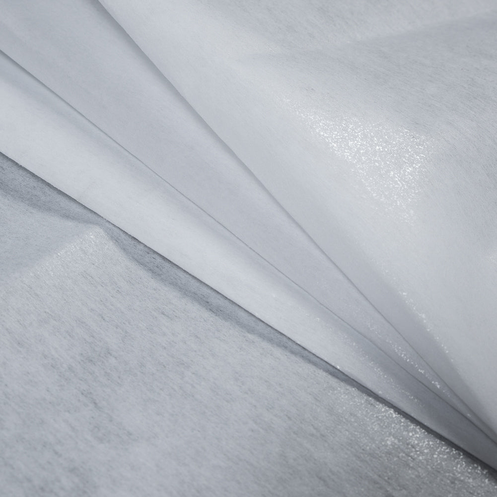 Stiff White Non-Woven Interlining Folded