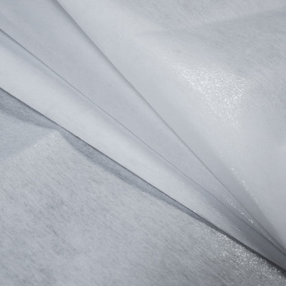 Stiff White Non-Woven Interlining Folded