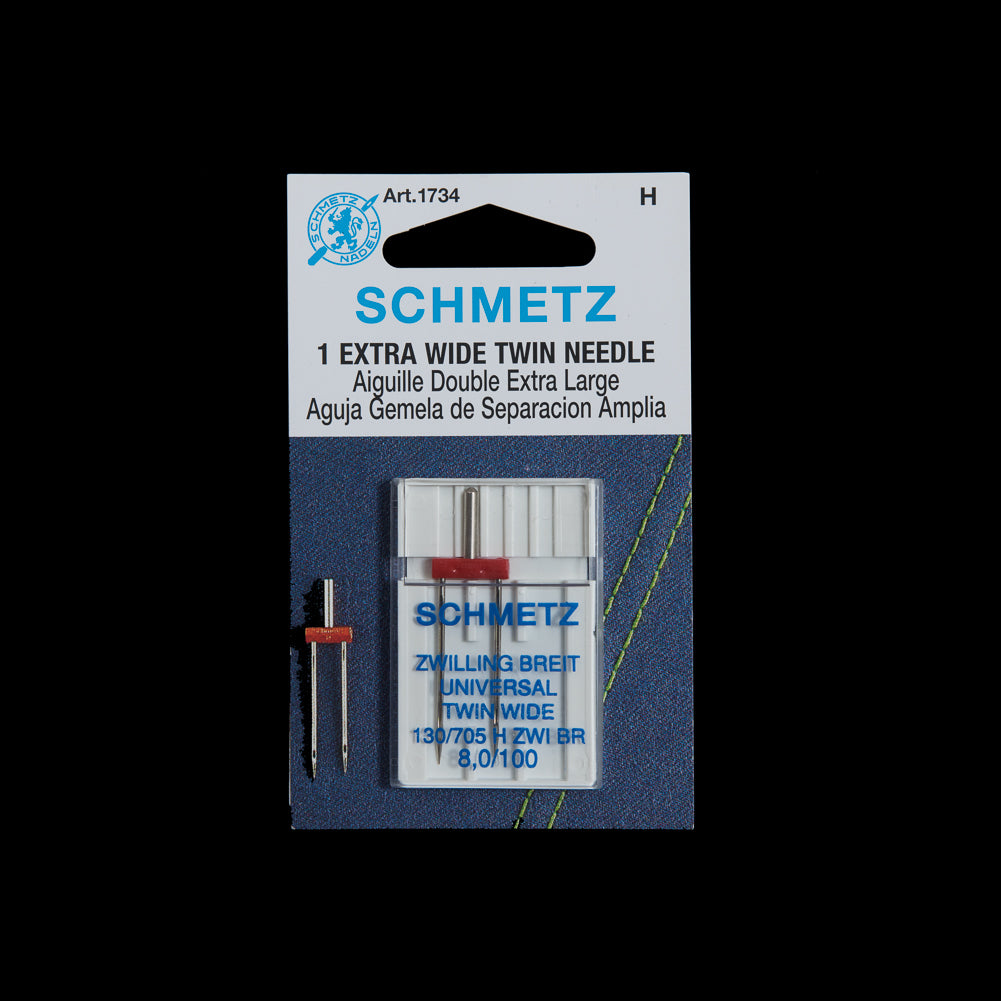 Schmetz Extra Wide Twin Machine Needle - 8.0/100 - 1 ct