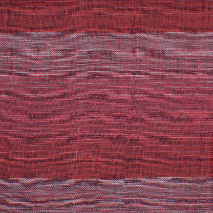 Italian Red, Pink and White Plaid Linen Scrim Full