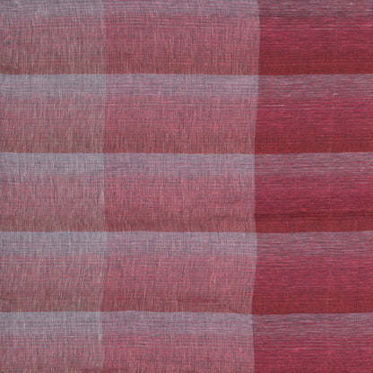 Italian Red, Pink and White Plaid Linen Scrim