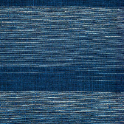 Italian Blue Gradient Plaid Linen Scrim Full