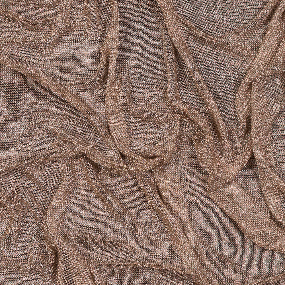 Plastic Chainmail Fabric - Rose Gold