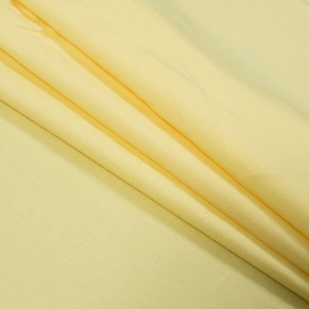 Stretch Linen Woven - Canary Yellow - Asturias Collection