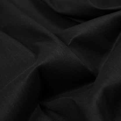 Stretch Linen Woven - Black - Asturias Collection