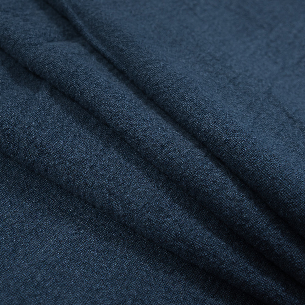 Linen Crepe - Indigo - Pisek Collection Folded