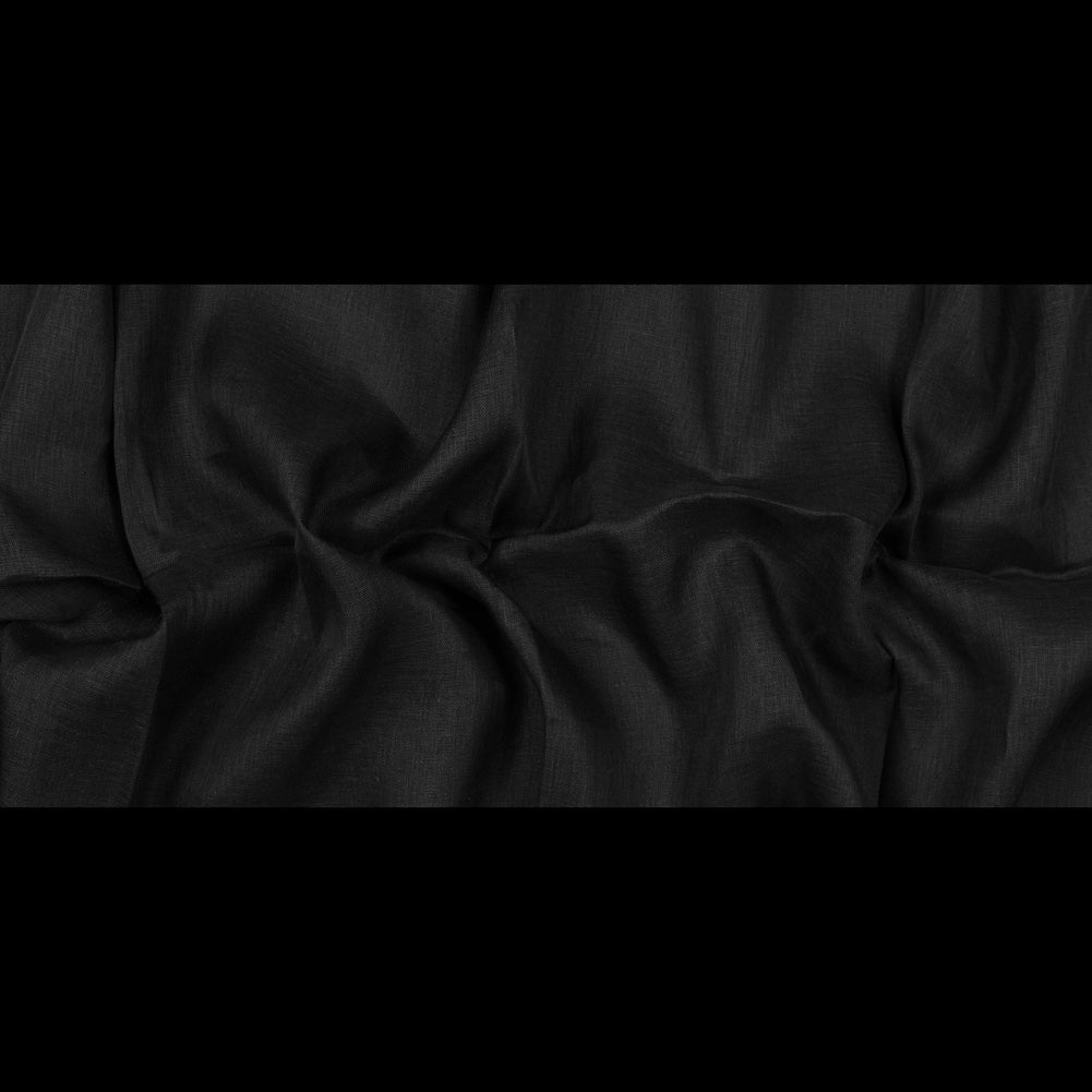 Linen Scrim 58" - Black - Corinth Collection Folded