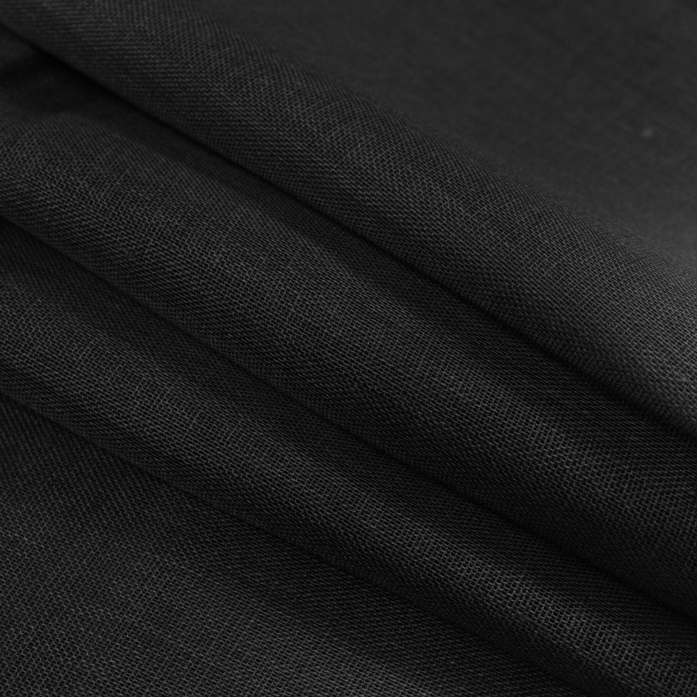 Linen Scrim 58" - Black - Corinth Collection Detail