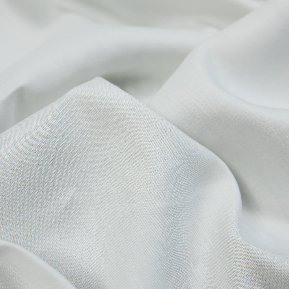 Stretch Linen Woven - Gleam Silver on Ivory - Asturias Collection - Detail