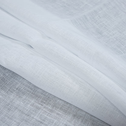 Linen Scrim 118" - White - Corinth Collection Detail