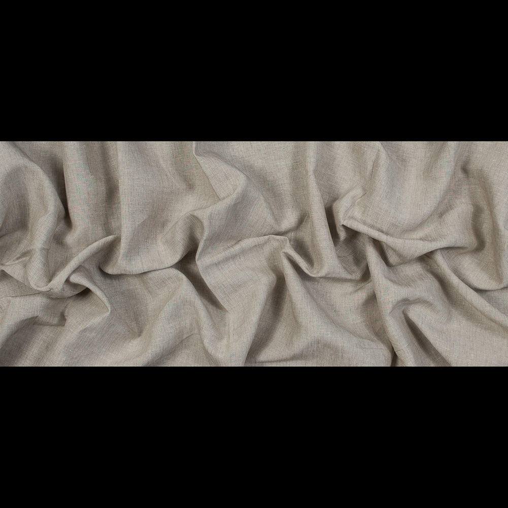 Medium Weight Linen Woven 118" - Oatmeal - Ostrava Collection Folded