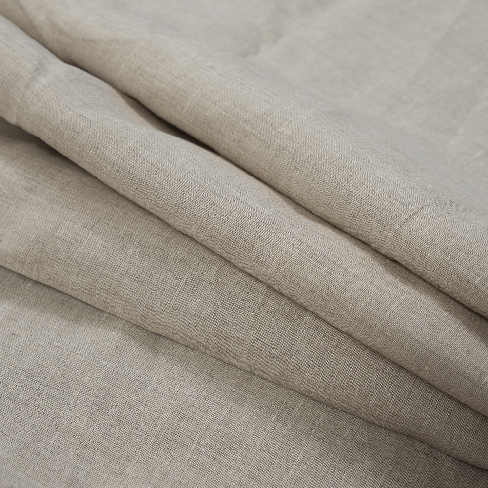 Medium Weight Linen Woven 118" - Oatmeal - Ostrava Collection Detail