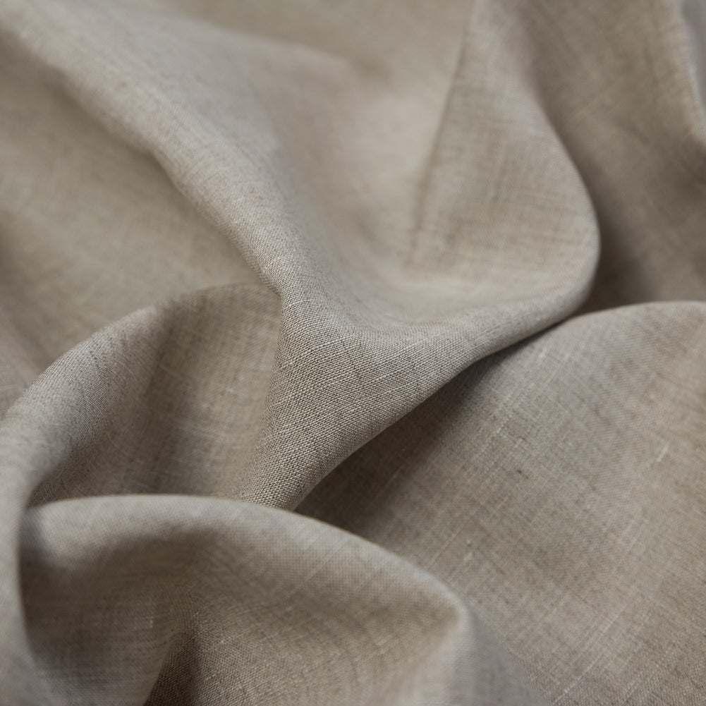 Medium Weight Linen Woven 118" - Oatmeal - Ostrava Collection Full