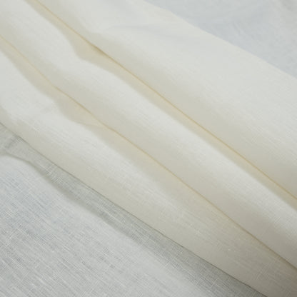 Medium Weight Linen Woven 118" - Vanilla - Ostrava Collection Detail
