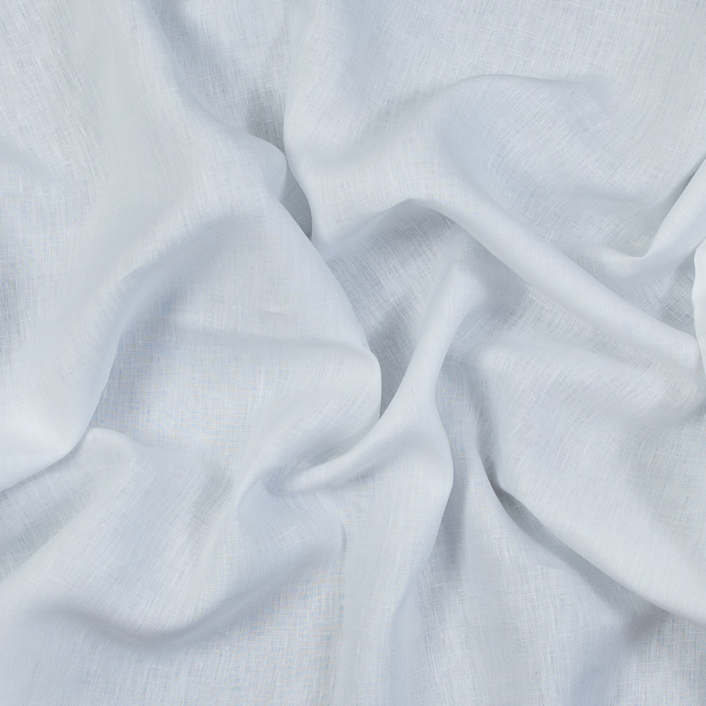Medium Weight Linen Woven 118" - White - Ostrava Collection