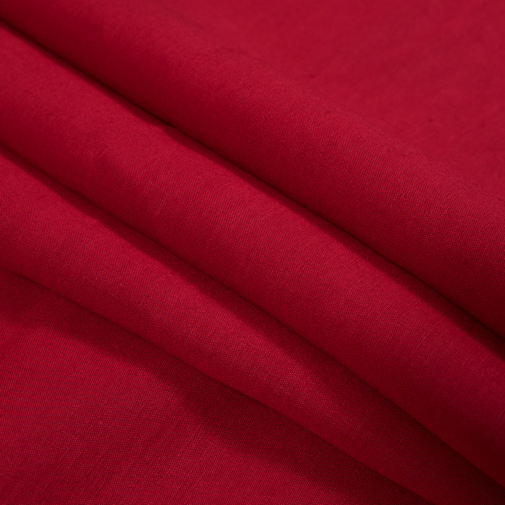 Tivoli Red Linen and Rayon Woven Folded