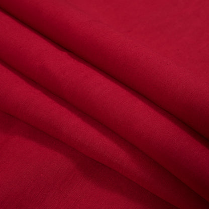 Tivoli Red Linen and Rayon Woven Folded